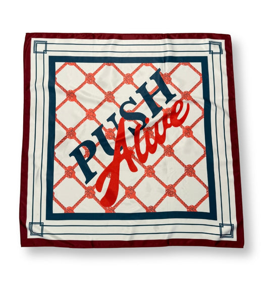 PU$H ALIVE Red Rope Scarf (Limited Edition)